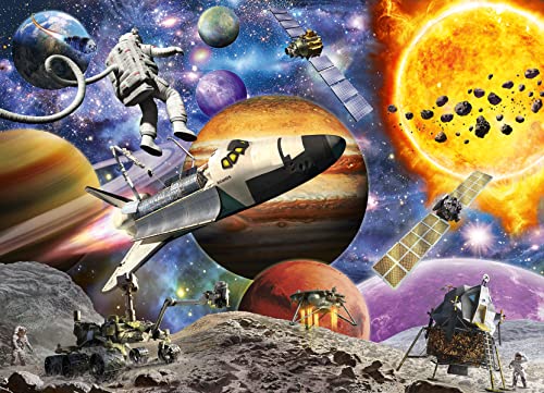 ѥ  ꥫ Ravensburger Explore Space 60 Piece Jigsaw Puzzle for Kids - 05162 - Every Piece is Unique, Pieces Fit Together Perfectlyѥ  ꥫ