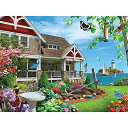 ジグソーパズル 海外製 アメリカ Bits and Pieces - 300 Piece Jigsaw Puzzle for Adults 18 x 24 - Blooming Beach House - 300 pc Beach House Bird Flower Coast Jigsaw by Artist Alan Gianaジグソーパズル 海外製 アメリカ