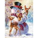 ジグソーパズル 海外製 アメリカ Bits and Pieces - Snowman and Fawns 1000 Piece Glitter Jigsaw Puzzles for Adults - Each Puzzle Measures 20