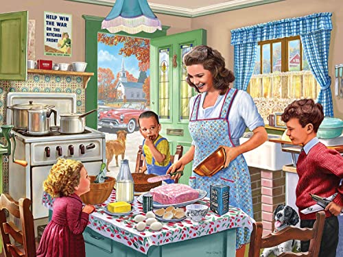 ѥ  ꥫ Bits and Pieces - 500 Piece Jigsaw Puzzle for Adults ? Kitchen Memories 500 pc Large Piece Classic 50's Jigsaw by Artist Steve Crisp - 18 x 24ɥѥ  ꥫ