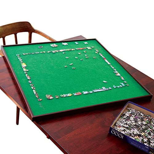 ジグソーパズル 海外製 アメリカ Bits and Pieces - Square Spinning Lazy Susan Puzzle Table - Rotating Jigsaw Puzzle Table - Puzzle Accessories - Puzzle Table - Fits 1500 Piece Puzzle - 34