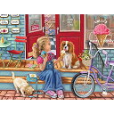 ジグソーパズル 海外製 アメリカ Bits and Pieces - 1000 Piece Jigsaw Puzzle for Adults 20 X 27 - Payday Cones - 1000 pc Outdoor Summer Time Girl Dog Ice Cream Bike Shop Cat Jigsaw by Artist Brooke Faulderジグソーパズル 海外製 アメリカ