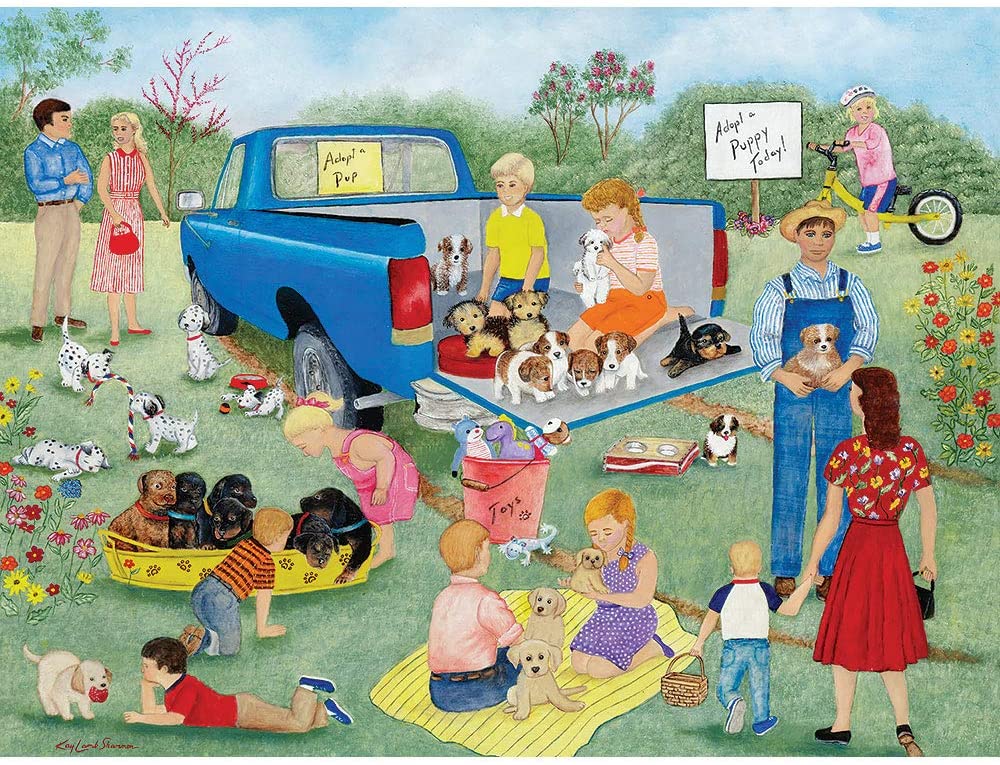 ジグソーパズル 海外製 アメリカ 【送料無料】Bits and Pieces - Value Set of Three (3) 1000 Piece Jigsaw Puzzles for Adults by Artist Kay Lamb Shannon - Each Puzzle Measures 20quot; x 27quot; - Country Quilt Sale, Adopt A Puジグソーパズル 海外製 アメリカ