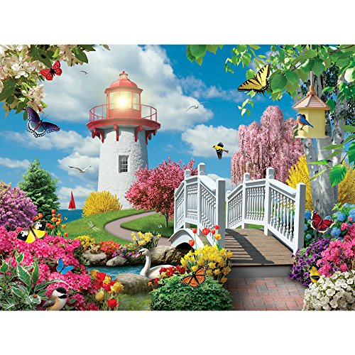 WO\[pY CO AJ Bits and Pieces ? 300 Piece Large Piece Jigsaw Puzzles for Adults - eSpring Lightf by Artist Alan Giana - 300 Pc Jigsaw Puzzle - 18