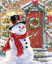 ジグソーパズル 海外製 アメリカ Springbok - Snow Place Like Home - 500 Piece Jigsaw Puzzle Illustration of Snowman in Holiday Outdoor Sceneジグソーパズル 海外製 アメリカ