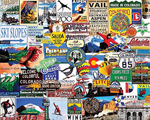 ジグソーバズル 海外製 1000ピース コロラドが大好き サイズ約60×76センチ 絵画・アート White Mountain Puzzles