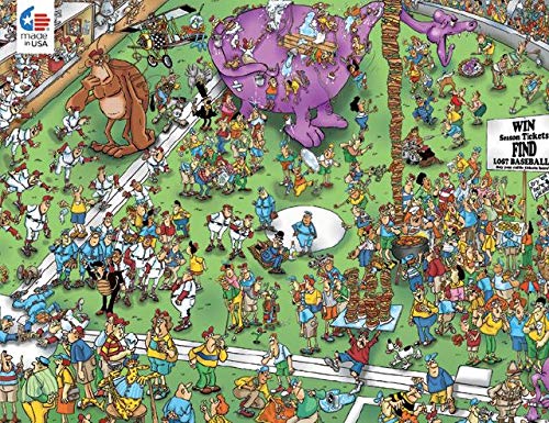 ジグソーパズル 海外製 アメリカ Jan Van Haasteren Comic Crowds Collection Lost Ball Puzzle - 750P..