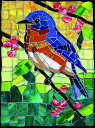 ジグソーパズル 海外製 アメリカ SUNSOUT INC - Stained Glass Bluebird - 1000 pc Jigsaw Puzzle by Artist: Cynthie Fisher - Finished Size 20 x 27 - MPN 70716ジグソーパズル 海外製 アメリカ