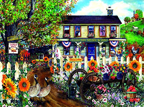 ジグソーパズル 海外製 アメリカ SUNSOUT INC - The Old Country Store - 1000 pc Jigsaw Puzzle by Artist: Tom Wood - Finished Size 20