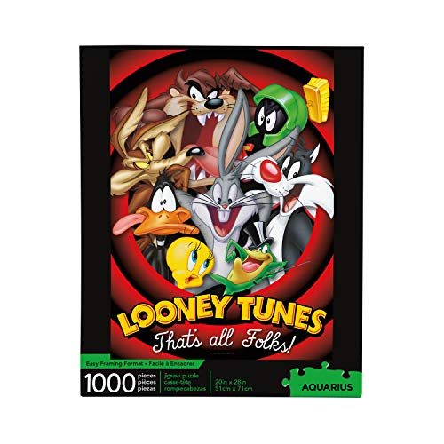 ѥ  ꥫ AQUARIUS Looney Tunes Puzzle (1000 Piece Jigsaw Puzzle) - Glare Free - Precision Fit - Officially Licensed Looney Tunes Merchandise &Collectibles - 20 x 28 Inchesѥ  ꥫ