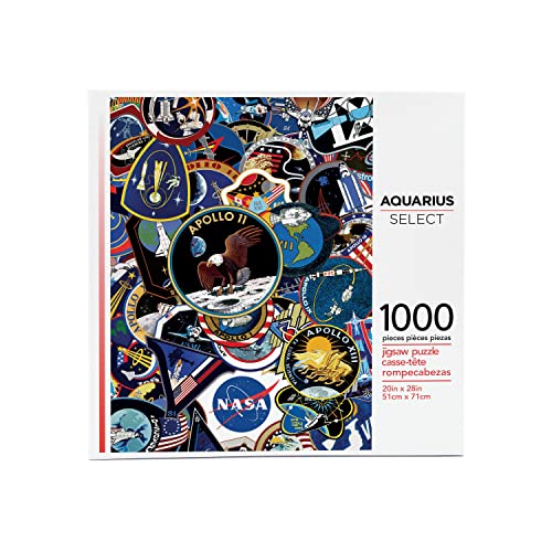 ジグソーパズル 海外製 アメリカ AQUARIUS NASA Mission Patches Puzzle (1000 Piece Jigsaw Puzzle) - Glare Free - Precision Fit - Officially Licensed NASA Merchandise & Collectibles - 20 x 28 Inchesジグソーパズル 海外製 アメリカ