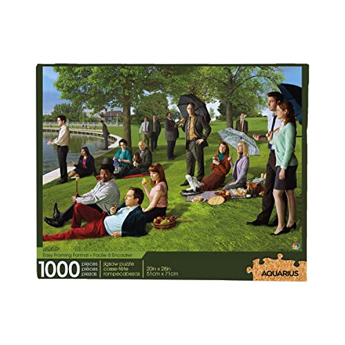 ѥ  ꥫ AQUARIUS The Office Sunday Afternoon Puzzle (1000 Piece Jigsaw Puzzle) - Glare Free - Precision Fit - Officially Licensed The Office Merchandise &Collectibles - 20x28 Inѥ  ꥫ