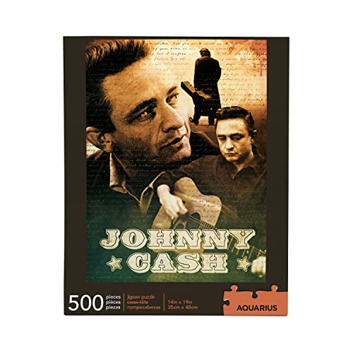 ジグソーパズル 海外製 アメリカ AQUARIUS Johnny Cash Puzzle (500 Piece Jigsaw Puzzle) - Glare Free - Precision Fit - Virtually No Puzzle Dust - Officially Licensed Johnny Cash Merchandise & Collectibles - 14 x 19 Inchesジグソーパズル 海外製 アメリカ