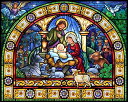 ジグソーパズル 海外製 アメリカ Vermont Christmas Company Stained Glass Holy Night Jigsaw Puzzle 1000 Pieceジグソーパズル 海外製 アメリカ