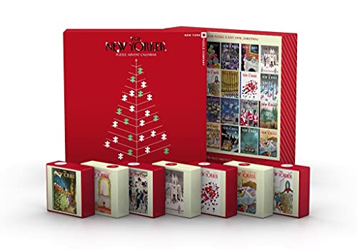 ジグソーパズル 海外製 アメリカ New York Puzzle Company - New Yorker New Yorker Advent Calendar - 24 Piece Jigsaw Puzzle for Adultsジグソーパズル 海外製 アメリカ