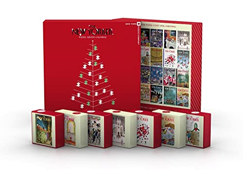 ジグソーパズル 海外製 アメリカ New York Puzzle Company - New Yorker Advent Calendar - 24x 100 Piece Jigsaw Puzzleジグソーパズル 海外製 アメリカ