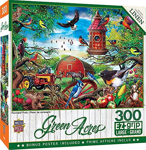 ジグソーパズル 海外製 アメリカ MasterPieces - 300 Piece Jigsaw Puzzle, Large EZ Grip Shapes, Far..