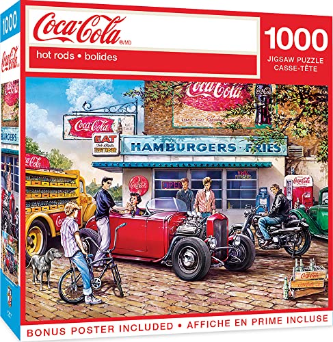 ジグソーパズル 海外製 アメリカ Masterpieces 1000 Piece Jigsaw Puzzle for Adults and Families - Coca-Cola Hot Rods - 19.25 x26.75 ジグソーパズル 海外製 アメリカ