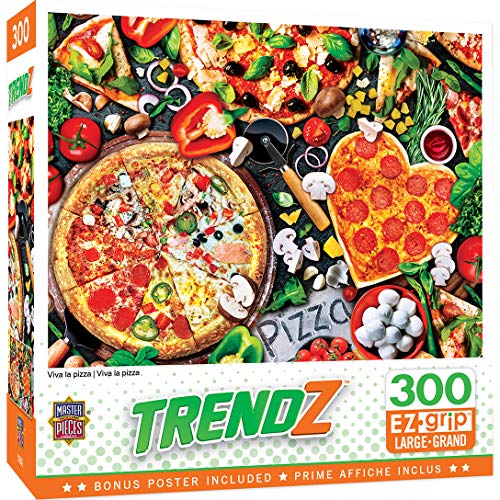 ジグソーパズル 海外製 アメリカ Masterpieces 300 Piece EZ Grip Jigsaw Puzzle - Viva la Pizza - 18"x24"ジグソーパズル 海外製 アメリカ