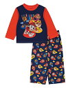 パウパトロール 子供服 パジャマ 長袖 2T 日本サイズ95相当 マーシャル チェイス ラブル スカイ 複数キャラクター ネイビー/レッド キッズ ファッション...