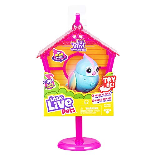 リトルライブペッツ ぬいぐるみ リアル 動く 鳴く Little Live Pets Bird and Bird House - Rainbow Tweets,...