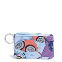 ヴェラブラッドリー ヴェラブラッドリー パスケース IDケース 定期入れ ベラブラッドリー Vera Bradley Women's Cotton Deluxe Zip ID Case Wallet With RFID Protection, Butterfly By - Recycled Cotton, One Sizeヴェラブラッドリー パスケース IDケース 定期入れ ベラブラッドリー