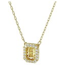 楽天angelicaスワロフスキー ネックレス クリスタル SWAROVSKI 海外モデル SWAROVSKI Millenia Dancing Crystal Pendant Necklace, Yellow Step-Cut Crystal Pendant with a Gold-Tone Finish Chain, from the Swarovskiスワロフスキー ネックレス クリスタル SWAROVSKI 海外モデル