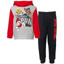 パウパトロール アメリカ直輸入 子供服 キッズ ファッション Nickelodeon Paw Patrol Marshall Chase Rubble Big Boys Fleece Pullover Hoodie and Pants Outfit Set Heather Gray 10-12パウパトロール アメリカ直輸入 子供服 キッズ ファッション