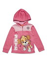 パウパトロール 子供服 パーカー ハーフジップ 6T 日本サイズ120相当 スカイ ピンク キッズ ファッション 男の子 女の子