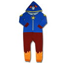 パウパトロール 子供服 フード付きカバーオール ワンシー 2T 日本サイズ95相当 チェイス ブルー キッズ ファッション 男の子 女の子