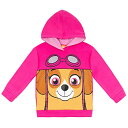 パウパトロール 子供服 パーカー 7/8 日本サイズ120-130当 スカイ ピンク キッズ ファッション 男の子 女の子