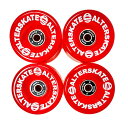 EB[ ^C XP{[ XP[g{[h COf Alterskate Skateboard Cruiser Wheels 65mm 78a with Bearings (Translucent Red)EB[ ^C XP{[ XP[g{[h COf