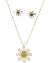 ベッツィ・ジョンソン ピアス アメリカ 日本未発売 ブランド Betsey Johnson Daisy Pendant Necklace & Bee Stud Earrings Setベッツィ・ジョンソン ピアス アメリカ 日本未発売 ブランド