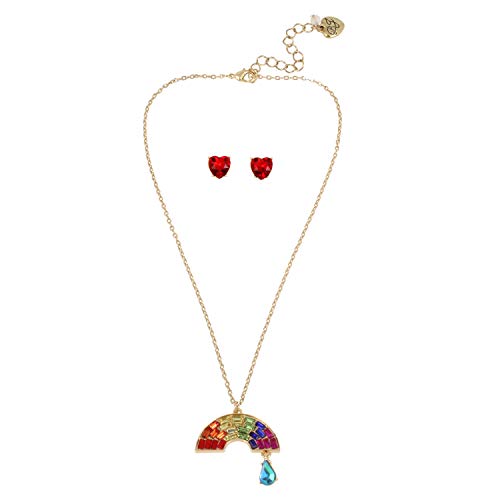 ベッツィ・ジョンソン ピアス アメリカ 日本未発売 ブランド Betsey Johnson Rainbow Pendant & Stud Earrings Setベッツィ・ジョンソン ピアス アメリカ 日本未発売 ブランド