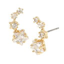 ベッツィ・ジョンソン ピアス アメリカ 日本未発売 ブランド Betsey Johnson CZ Stone Delicate Shooting Star Ear Climber Earringsベッツィ・ジョンソン ピアス アメリカ 日本未発売 ブランド