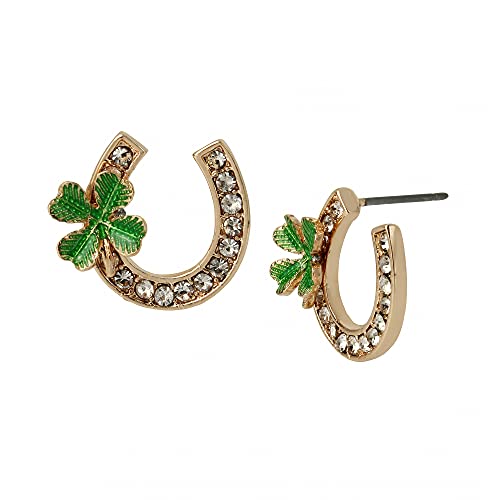 ベッツィ ジョンソン ピアス アメリカ 日本未発売 ブランド Horseshoe Stud Earrings,GREEN,360513GLD300ベッツィ ジョンソン ピアス アメリカ 日本未発売 ブランド