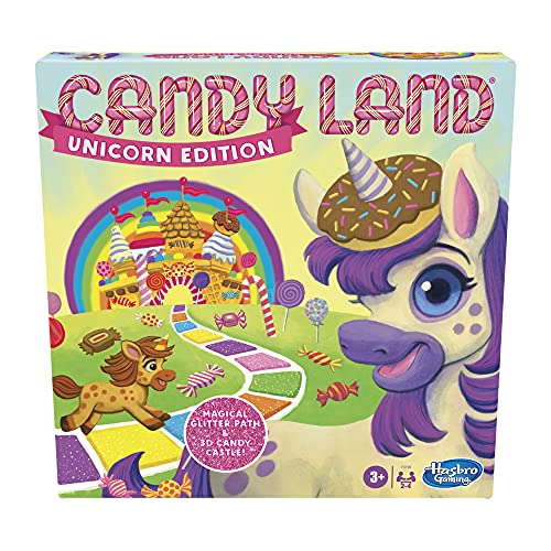 ボードゲーム 英語 アメリカ 海外ゲーム Hasbro Gaming Candy Land Unicorn Edition Preschool Game, Perfect Easter Gifts or Basket Stuffers for Kids, Ages 3+ (Amazon Exclusive)ボードゲーム 英語 アメリカ 海外ゲーム