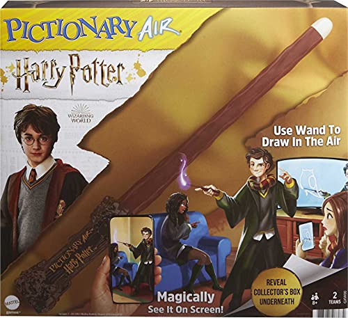 ボードゲーム 英語 アメリカ 海外ゲーム Mattel Games Pictionary Air Harry Potter Family Game for Kids Adults with Light Wand Themed Picture Clue Cardsボードゲーム 英語 アメリカ 海外ゲーム