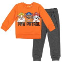 パウパトロール 子供服 トレーナーとジョガーパンツ 6T 日本サイズ120相当 チェイス マーシャル ラブル 複数キャラクター オレンジ キッズ ファッション 男の子 女の子