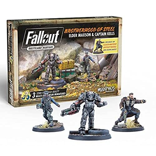ボードゲーム 英語 アメリカ 海外ゲーム Modiphius Fallout - Wasteland Warfare - Brotherhood of Steel Elder Maxon and Capt. Kellsボードゲーム 英語 アメリカ 海外ゲーム