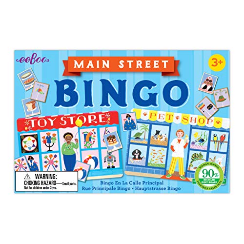 angelica㤨֥ܡɥ Ѹ ꥫ  eeBoo: Main Street Little Bingo Game, Developmental and Educational, Allows for Recognition, Concentration, and Memory Skills, For Ages 3 and upܡɥ Ѹ ꥫ פβǤʤ10,060ߤˤʤޤ
