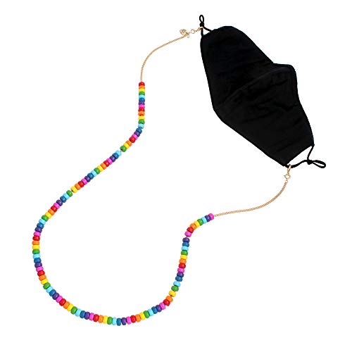 ベッツィ・ジョンソン ネックレス Betsey Johnson アメリカ 日本未発売 Betsey Johnson Rainbow Beaded Mask Chainベッツィ・ジョンソン ネックレス Betsey Johnson アメリカ 日本未発売