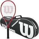 テニス ラケット 輸入 アメリカ ウィルソン Wilson Federer Pro Staff Precision XL 110 Gloss Red Tennis Racquet in Grip Size 4 3/8 Bundled with a Black Advantage II Tennis Bag (Incredible Feel and Control)テニス ラケット 輸入 アメリカ ウィルソン