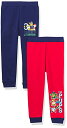 パウパトロール 子供服 ジョガーパンツ2枚セット 4T 日本サイズ110相当 チェイス ラブル マーシャル 複数キャラクター レッド/ブルー キッズ ファッショ...