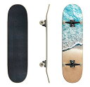 スタンダードスケートボード スケボー 海外モデル 直輸入 Skateboards Soft Wave on The Sandy Beach Water Surf...