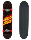 スタンダードスケートボード スケボー 海外モデル 直輸入 Santa Cruz Skateboards Complete Flame Dot Red 8.25