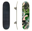ロングスケートボード スケボー 海外モデル 直輸入 Skateboards Tropical Palm Leaves Seamless Stylish Fash...