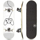 スタンダードスケートボード スケボー 海外モデル 直輸入 Magneto Complete Skateboard | Maple Wood | ABEC 5 Bearings | Double Kick Concave Deck | Kids Skateboard Cruiser Skateboard | Skateboards for Bスタンダードスケートボード スケボー 海外モデル 直輸入
