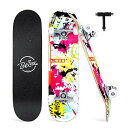 スタンダードスケートボード スケボー 海外モデル 直輸入 BELEEV Skateboards for Beginners, 31 Inch Complete ...