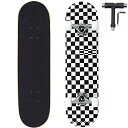 スタンダードスケートボード スケボー 海外モデル 直輸入 ANNEE 31x8 Inch Pro Skateboard Complete,7 Layer Can...